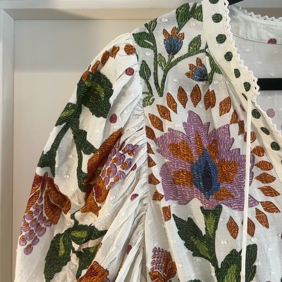 Farm Rio Summer Garden cotton mini dress size small - Picture 5 of 7